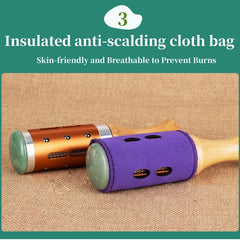 MOTRING ceramic moxibustion cup with hollow heat store.