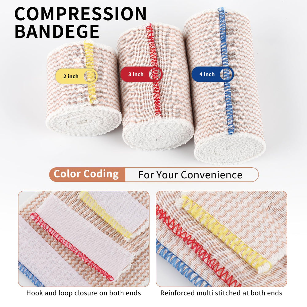 Motroce elastic wrap provides 5.5 to 15 feet of coverage for reliable compression.