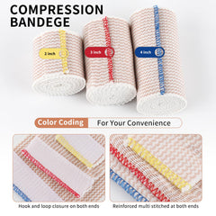 Motroce elastic wrap provides 5.5 to 15 feet of coverage for reliable compression.