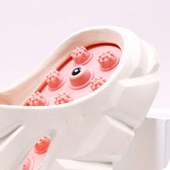 MOTTLED SKY exfoliating soles help maintain soft, smooth feet.