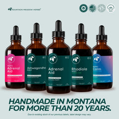 Fo-Ti root shown as part of Mountain Meadow Adrenal Aid herbal blend.