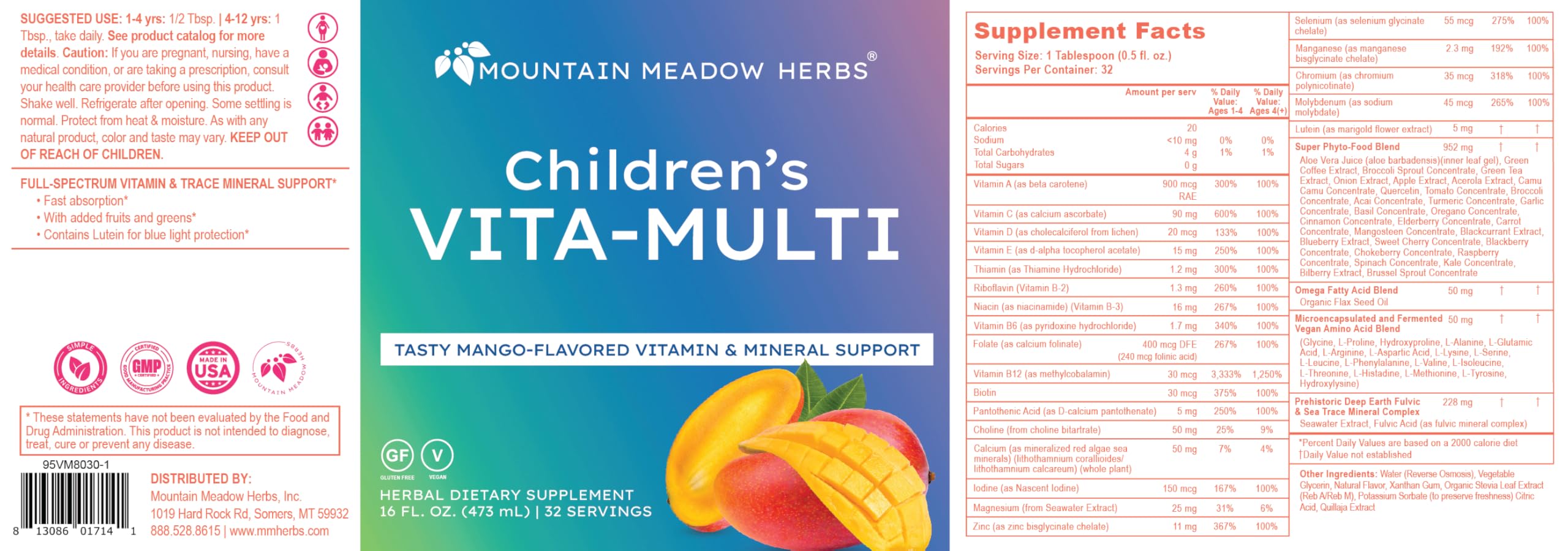 16 oz bottle on a shelf highlighting vegan allergen conscious formula