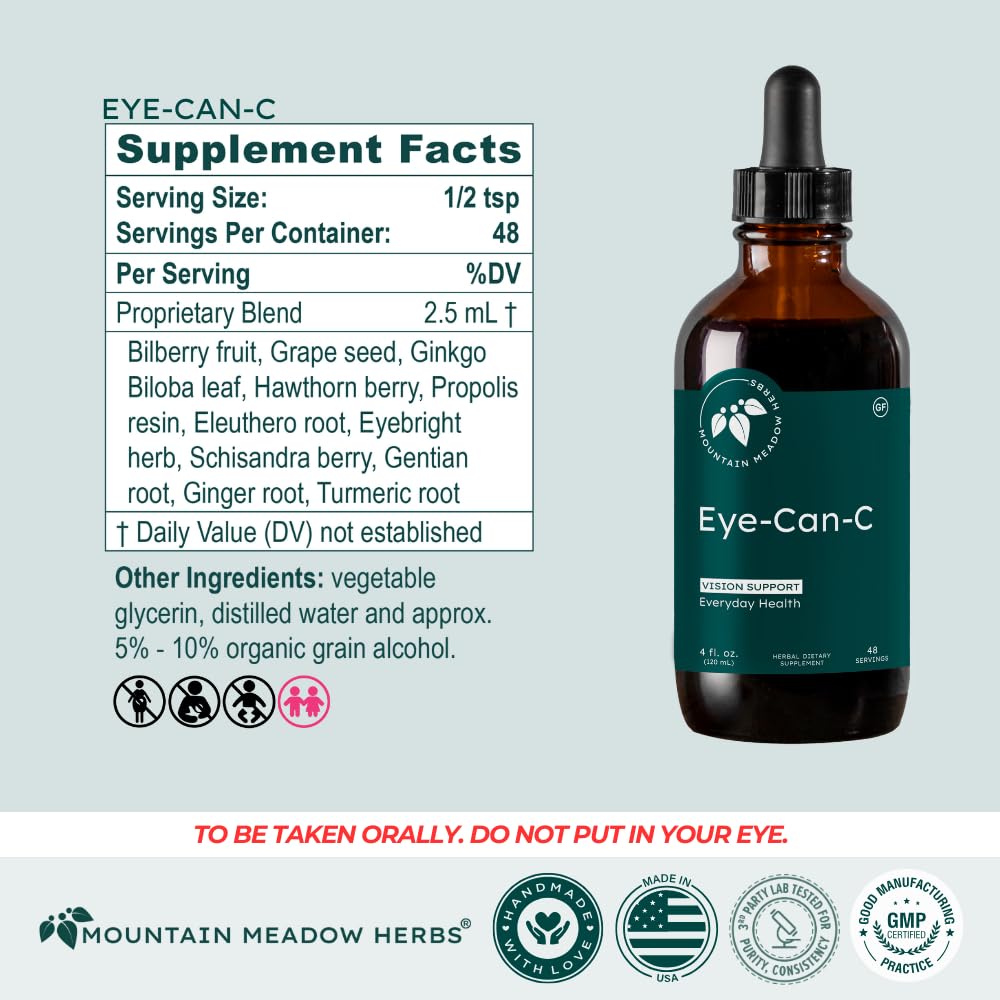 Ginkgo Biloba and Eyebright blend signals natural eye support.