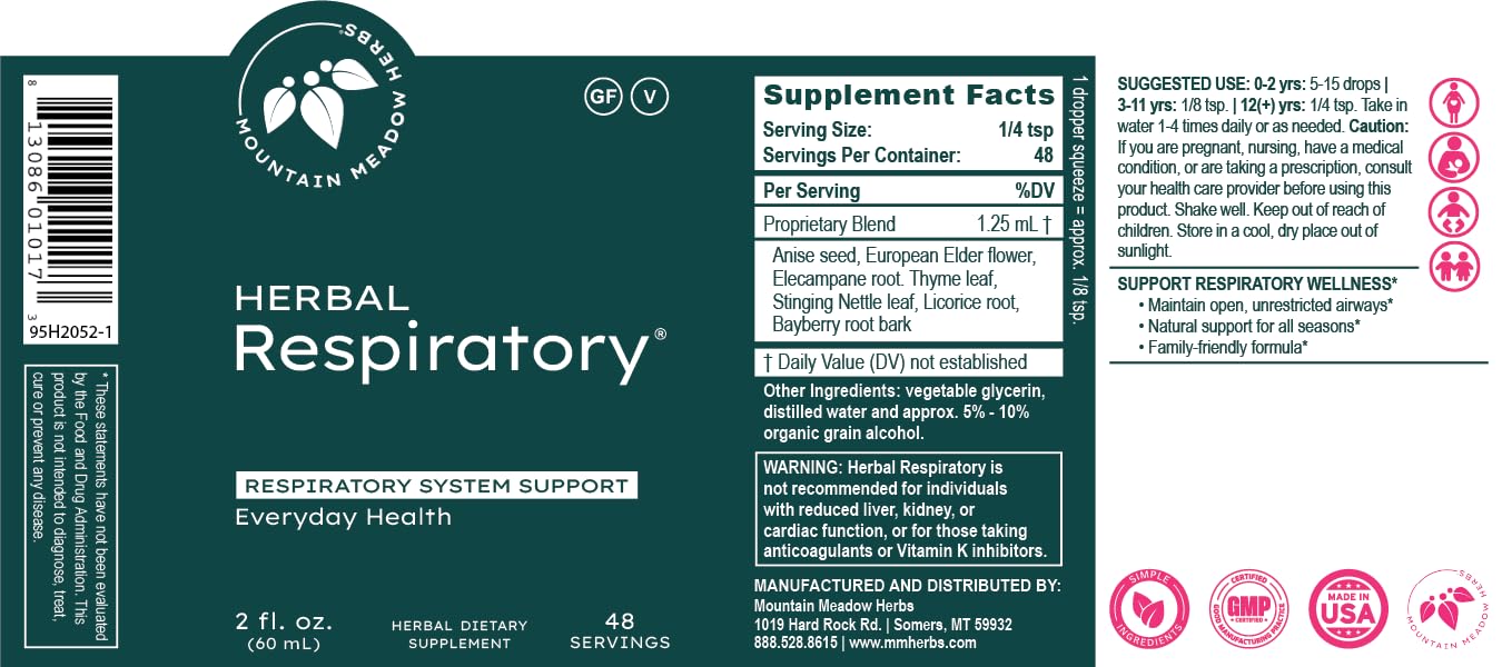 Mountain Meadow Herbs family-safe formula suitable for all ages.