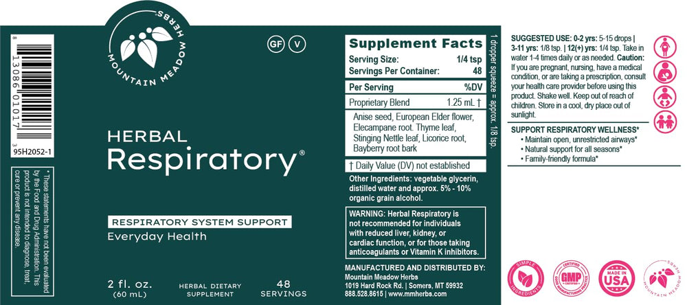 Mountain Meadow Herbs family-safe formula suitable for all ages.