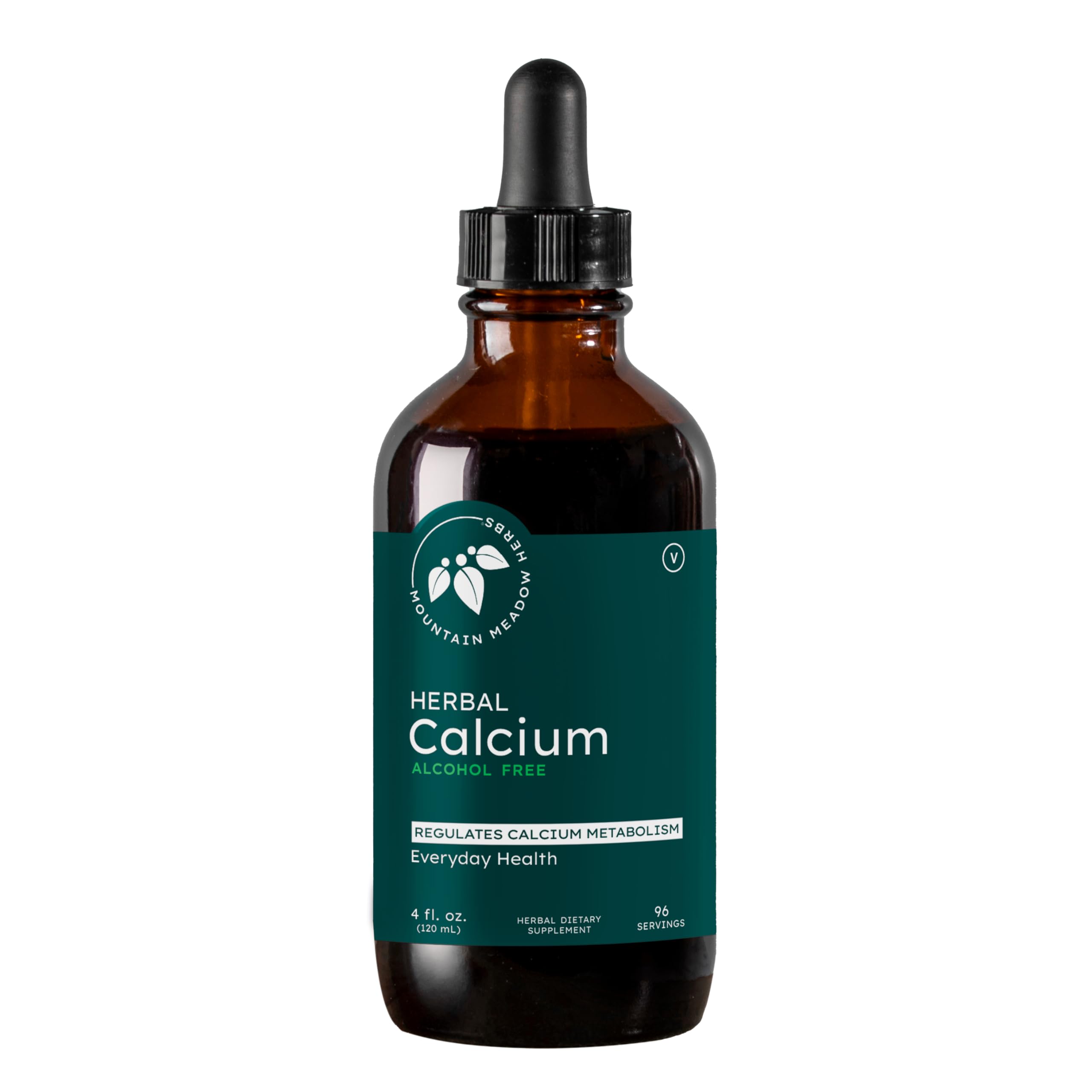 Mountain Meadow Herbs Herbal Calcium bottle front for daily bone support.