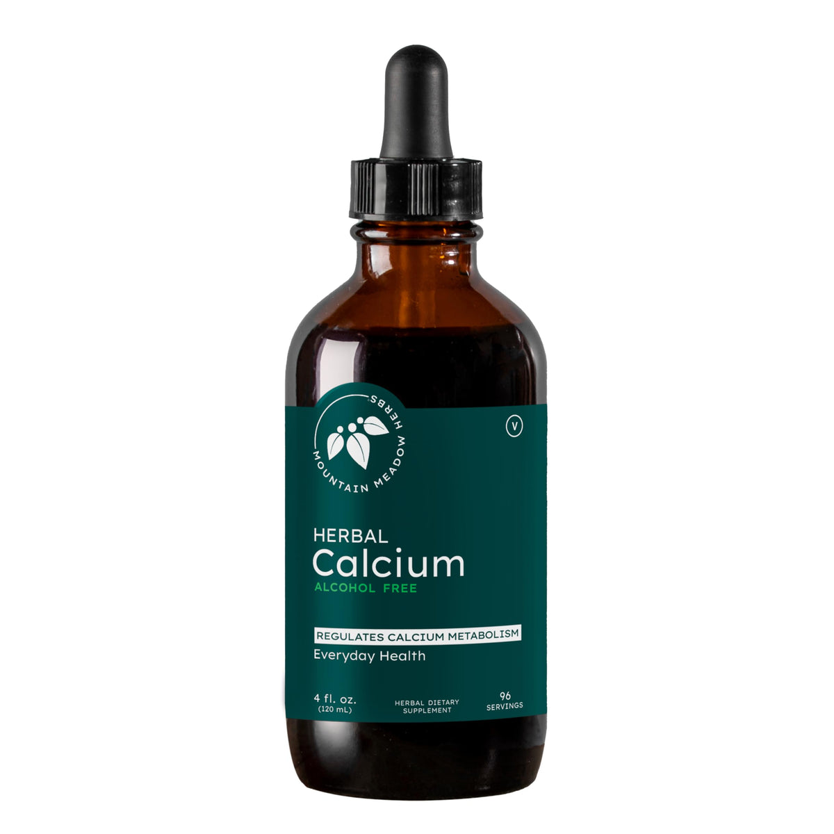 Mountain Meadow Herbs Herbal Calcium bottle front for daily bone support.