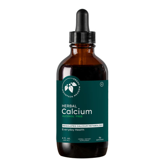 Mountain Meadow Herbs Herbal Calcium bottle front for daily bone support.