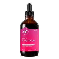 Mountain Meadow Herbs Mom's Liver Glow bottle front view for daily liver support.