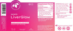 Mountain Meadow Herbs Mom's Liver Glow bottle side-label provides product clarity.