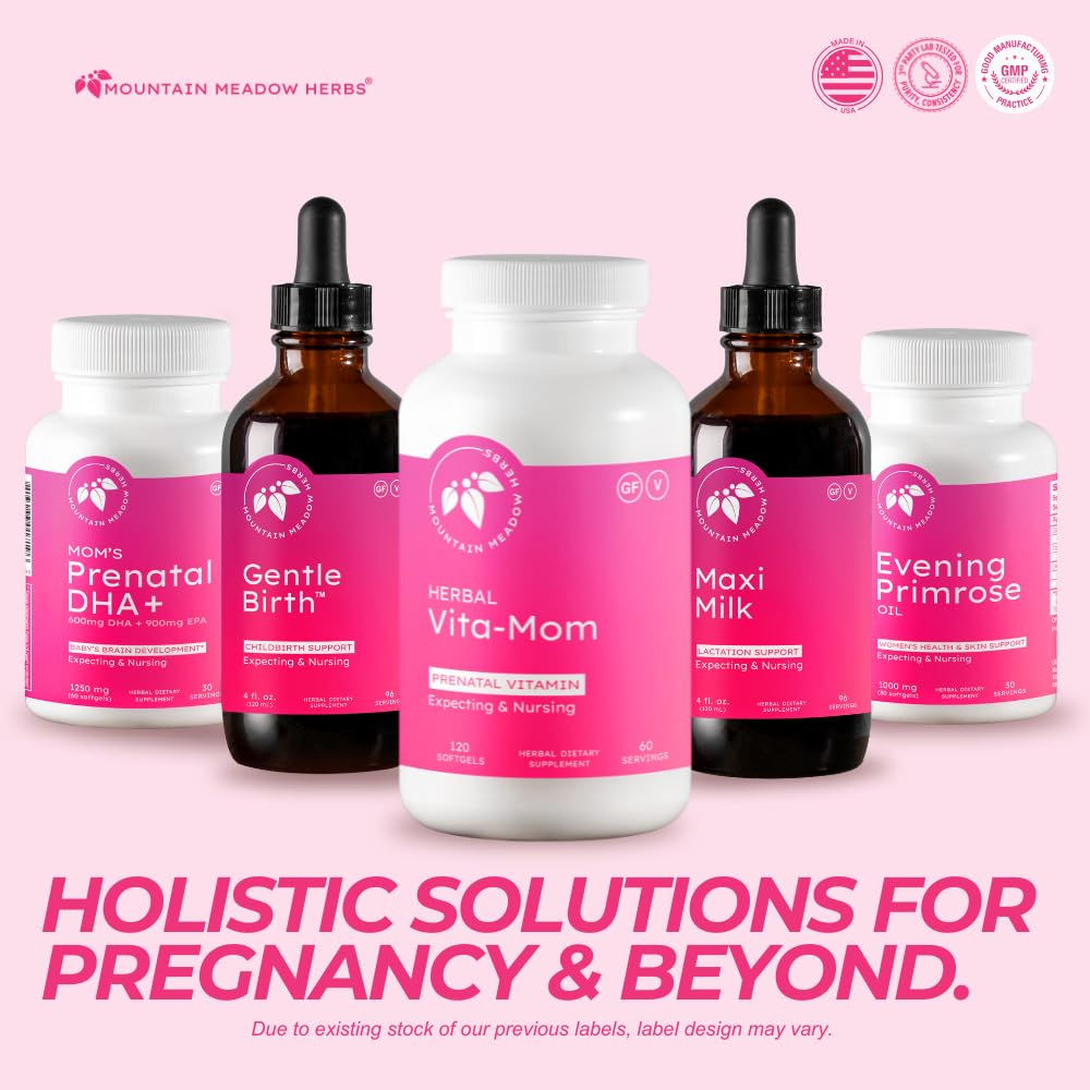 Softgels with water demonstrate easy daily prenatal routine.