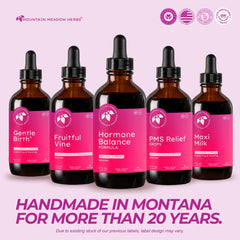 Mountain Meadow Herbs Women's Hormone Balance capsules in hand for an easy daily ritual.