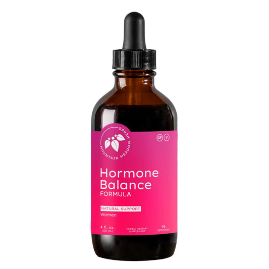 Mountain Meadow Herbs Women's Hormone Balance bottle for daily balance and wellness.