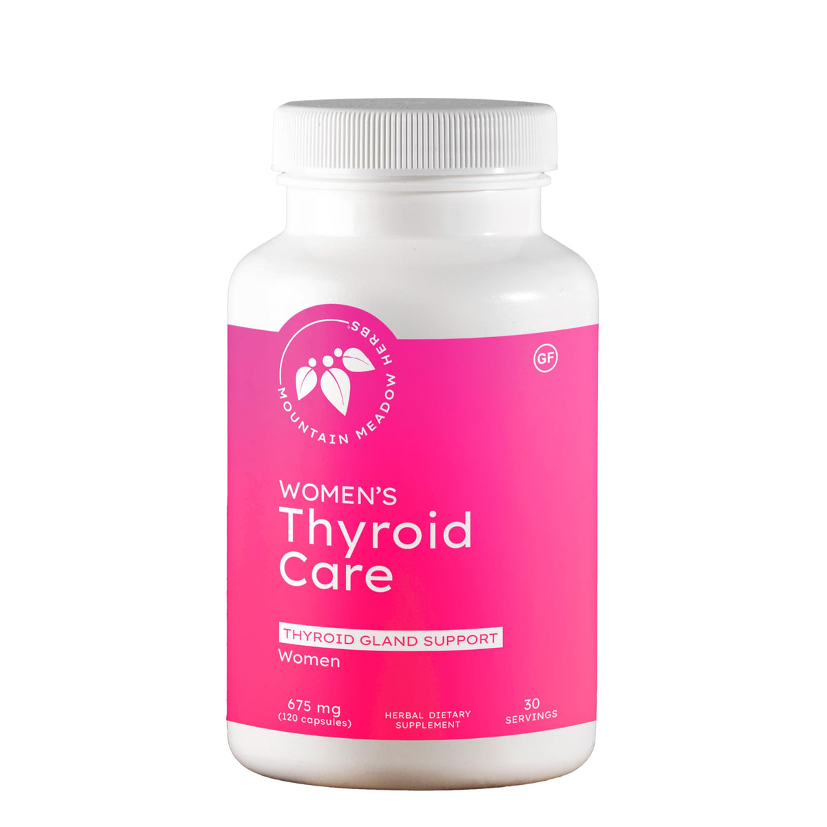 Mountain Meadow Herbs Women's Thyroid Care bottle-front for natural thyroid wellness