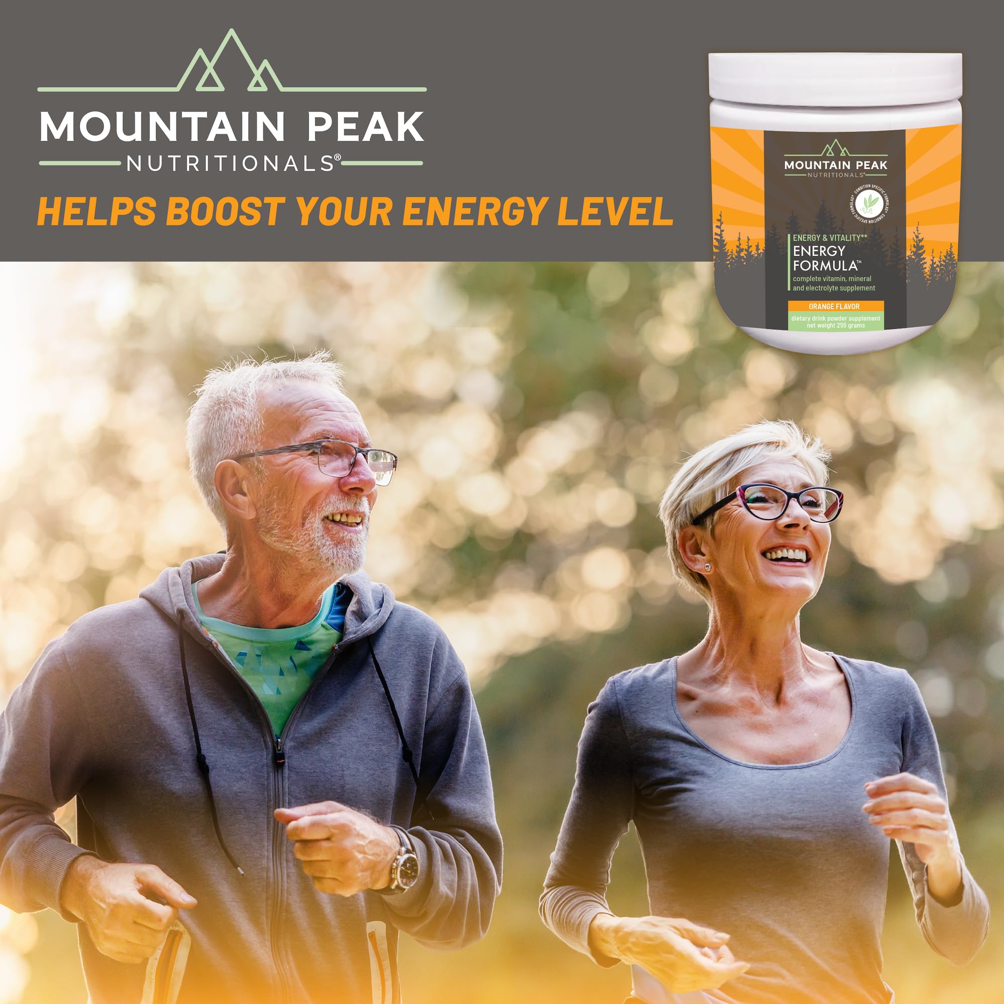 Mountain Peak Energy Formula vegan, gluten-free with no artificial colors or flavors