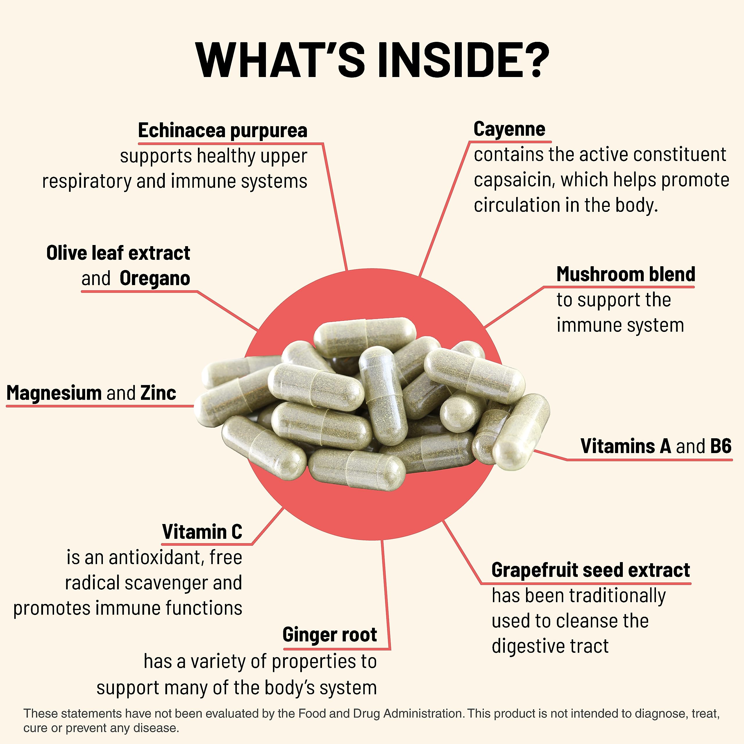 Mountain Peak Immuni-T capsules closeup on vegetarian capsules for easy use