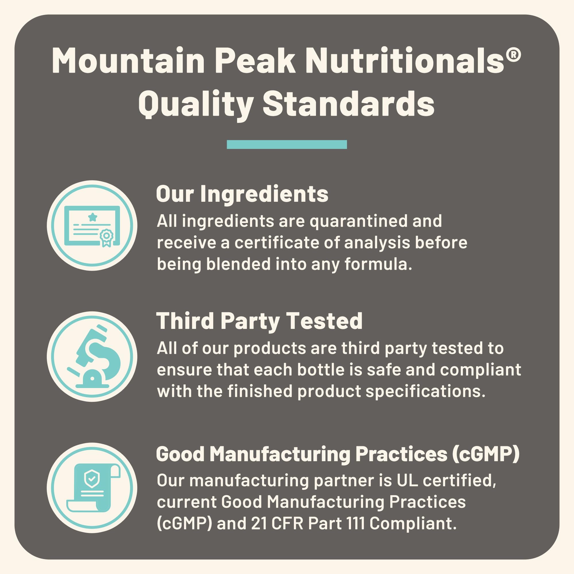 Mountain Peak Mood Support serving shot shows simple daily routine.