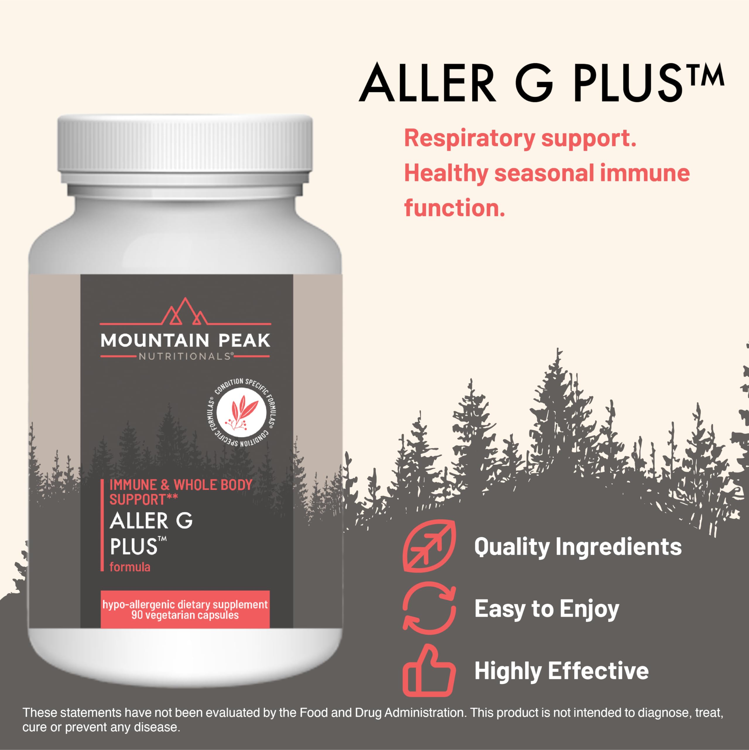 Aller G Plus capsules ready for daily sinus comfort and immune balance.