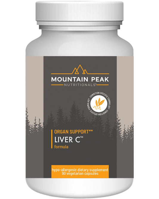 Mountain Peak Liver C bottle front view with liver support formula