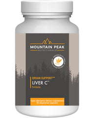 Mountain Peak Liver C bottle front view with liver support formula