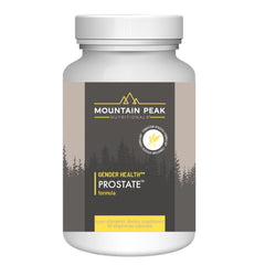 Mountain Peak Nutritionals Prostate Supplement bottle with capsules for urinary support.