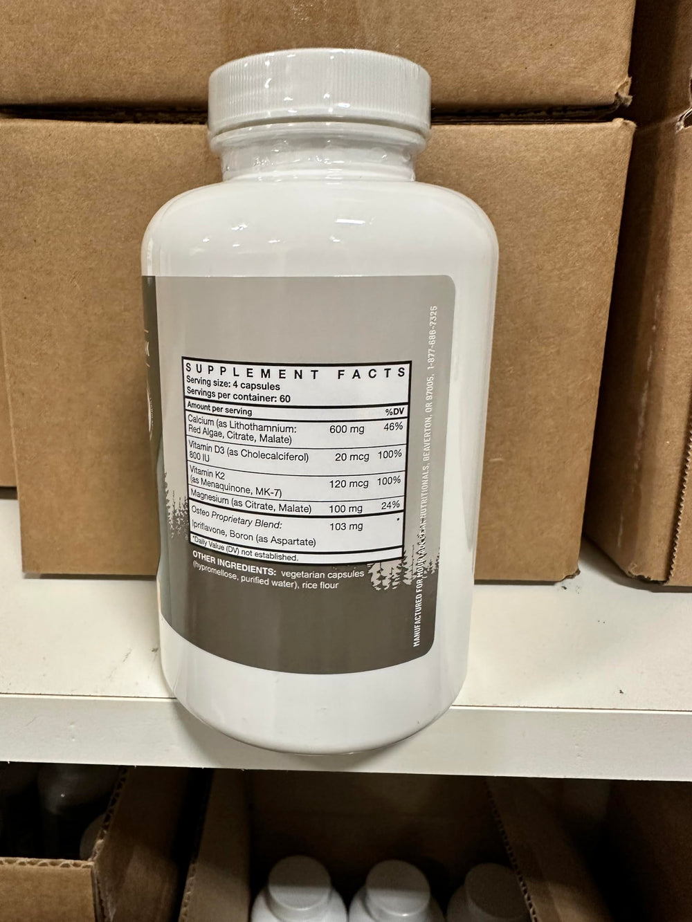 Mountain Peak Serving size shows two capsules per dose