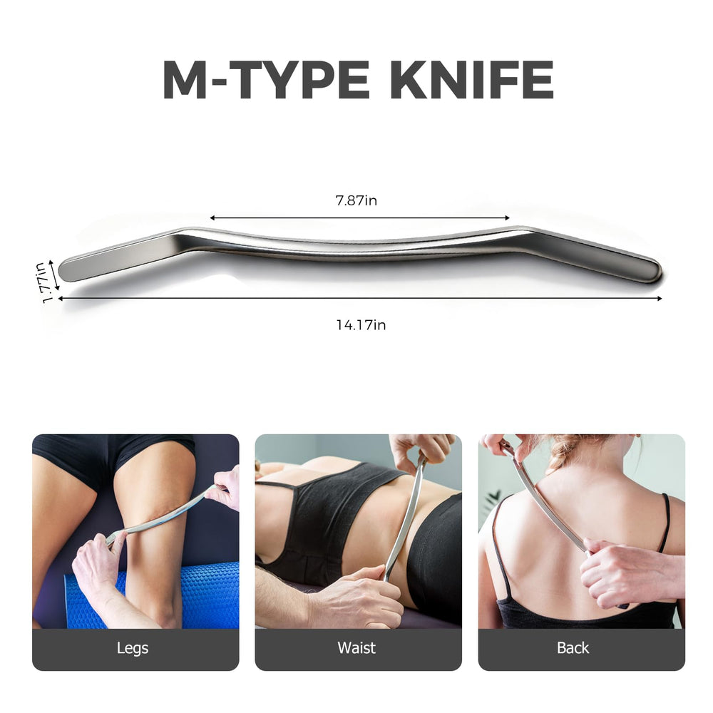 MOUOUSO derma edge massage tool closeup shows a polished edge for smooth skin contact