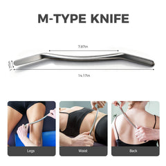 MOUOUSO derma edge massage tool closeup shows a polished edge for smooth skin contact