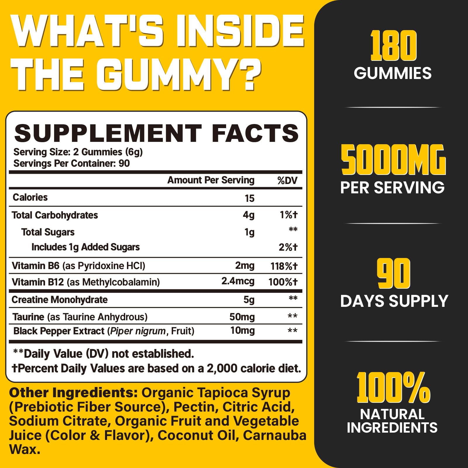 Moursope gummies label shows vegan and gluten-free nutrition for clean supplementation