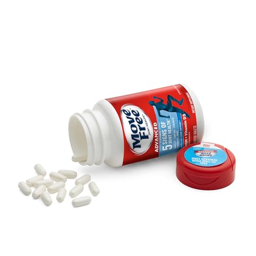 Move Free Advanced bottle front label highlighting key ingredients for joint health.