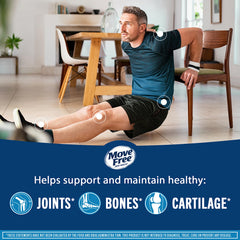 Move Free Advanced MSM and Hyaluronic Acid close-up for cartilage support theme