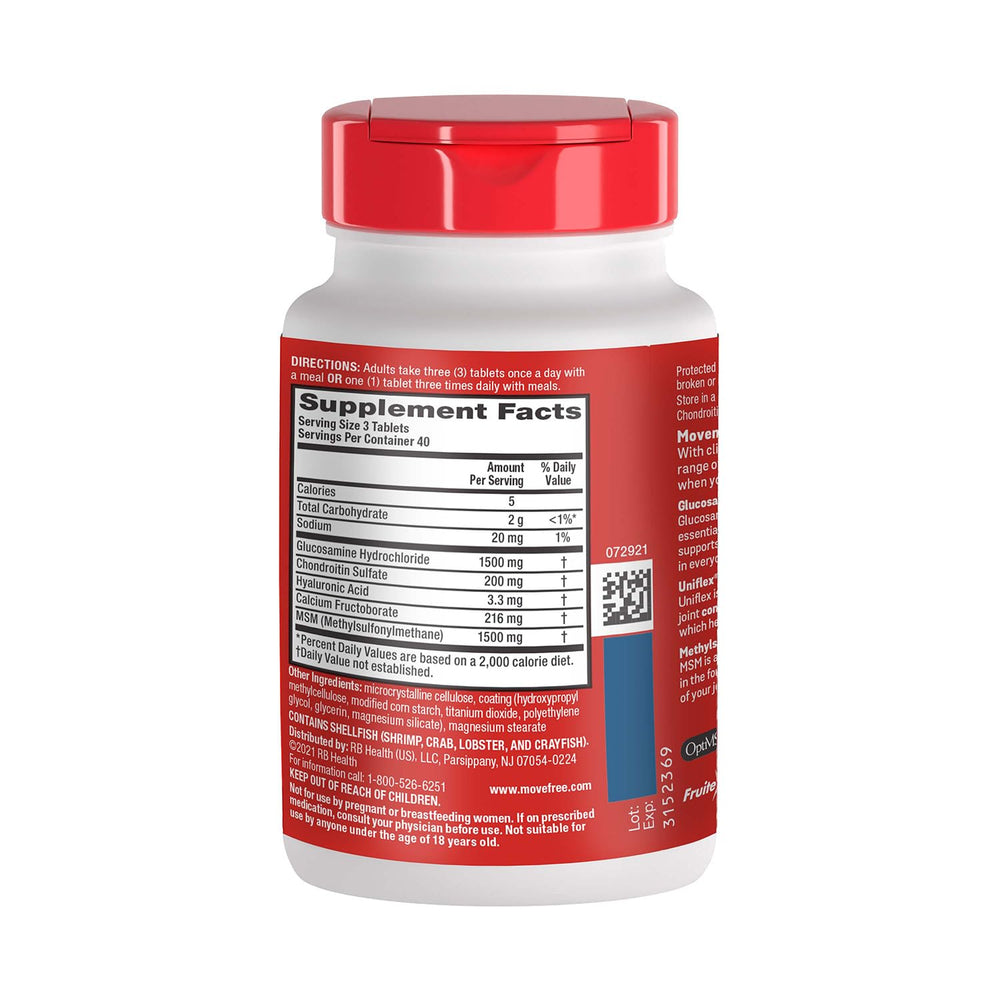 Move Free Advanced Plus MSM two pack packaging emphasizing value and convenience