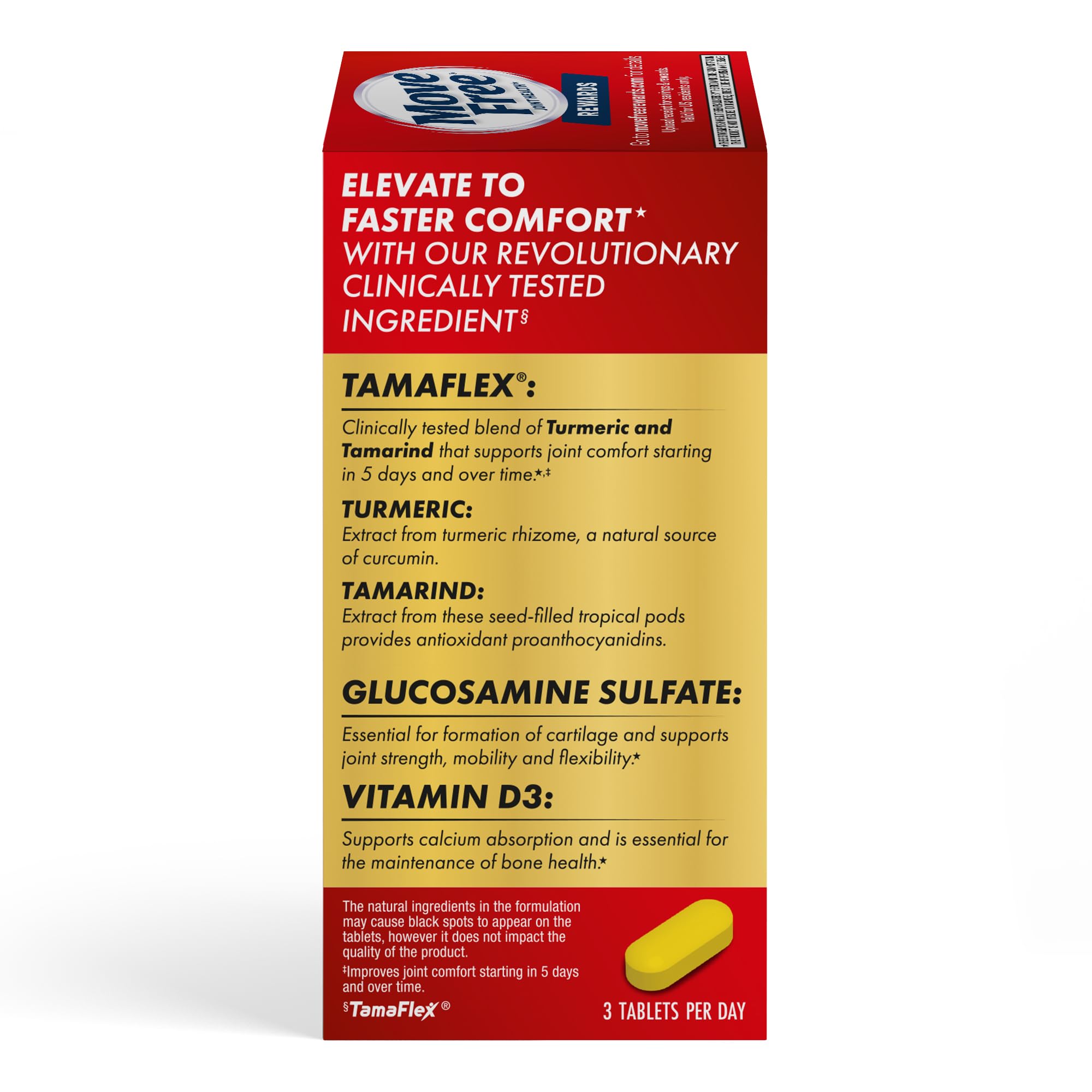 Move Free TamaFlex daily use dosing reminder image