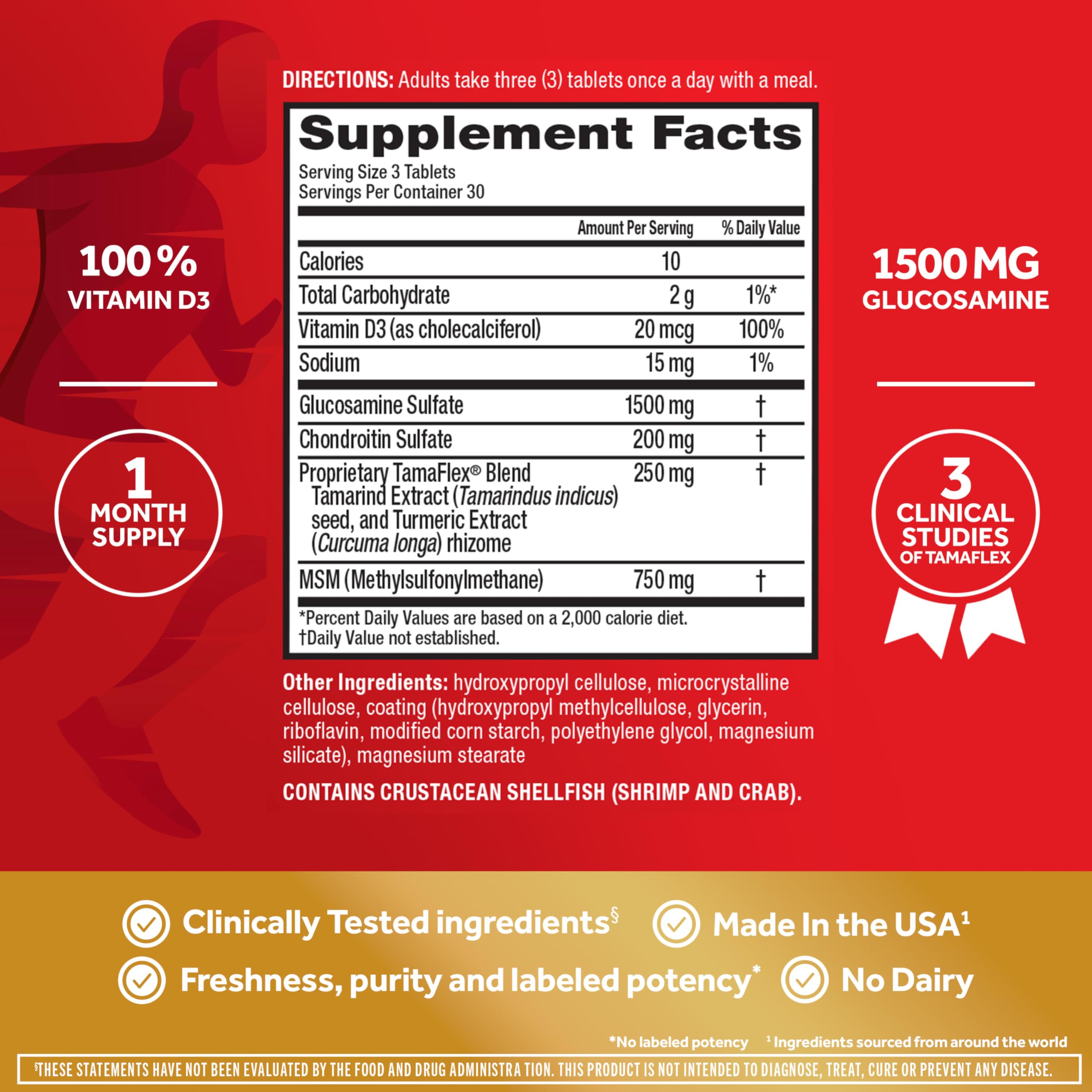 Move Free TamaFlex capsules being poured for everyday dosing