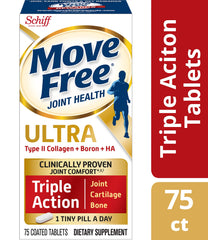 Move Free Type II Boron HA Ultra bottle front view highlighting joint support potential.