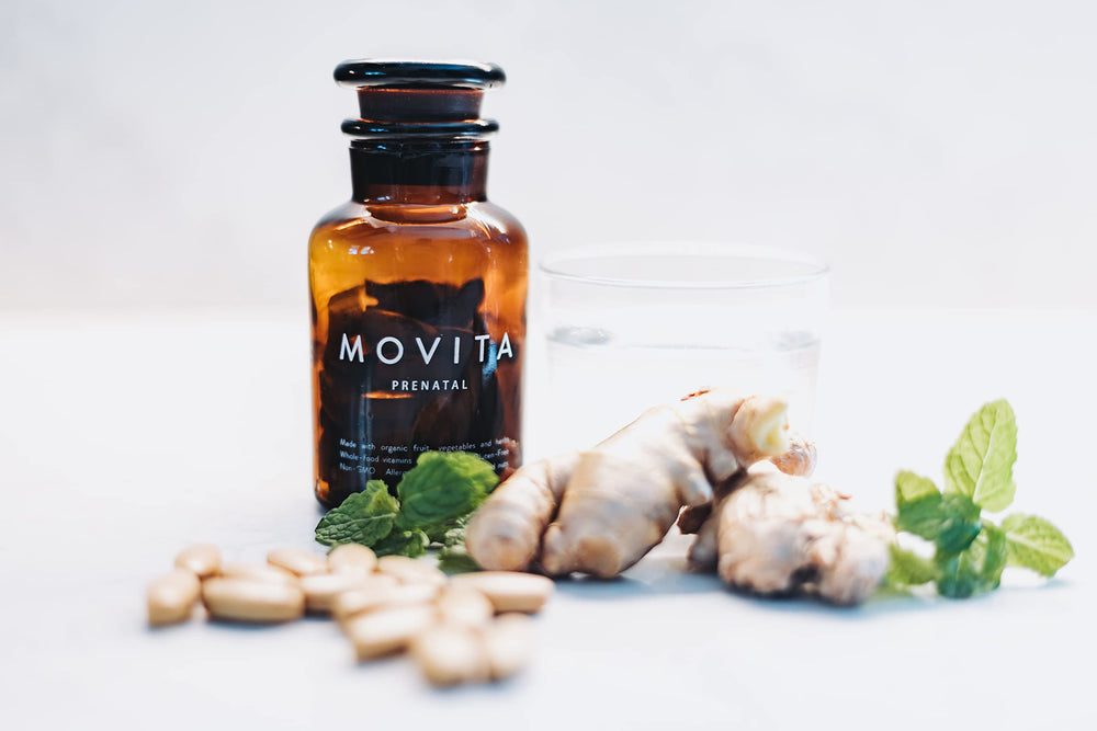 Movita Prenatal Multivitamin on-shelf context shows accessibility for planning pregnancies.