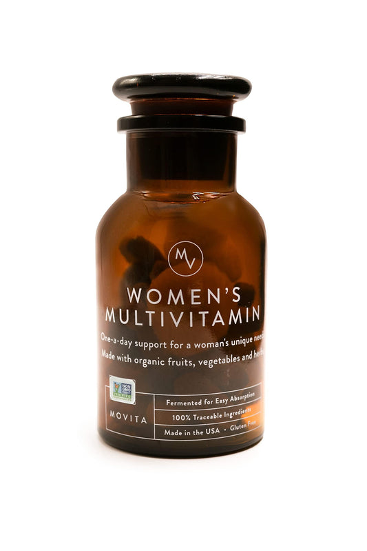 Movita Women’s Daily Multivitamin bottle front view for daily wellness