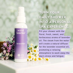 MOXE lavender diffuser in use for continuous soothing aroma