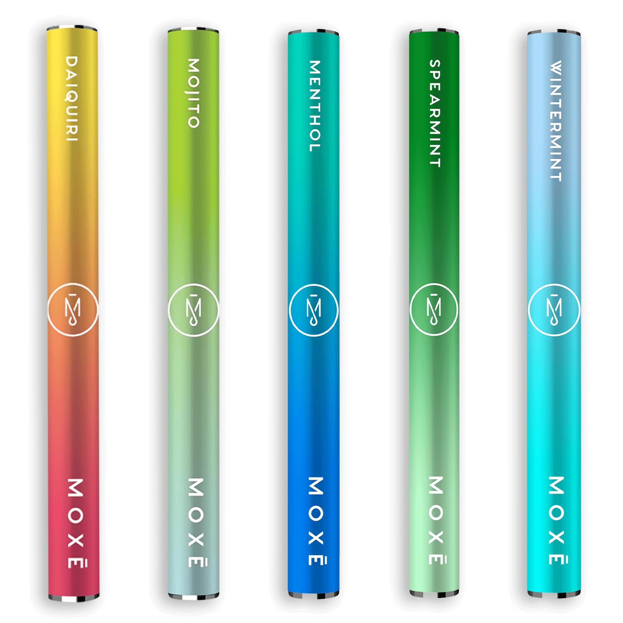 MOXE five-pack compact design promotes easy grip and discreet use anywhere