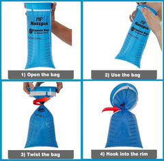 MP Mozzpak Vomit Bags leak-proof design protects clothing and seats.
