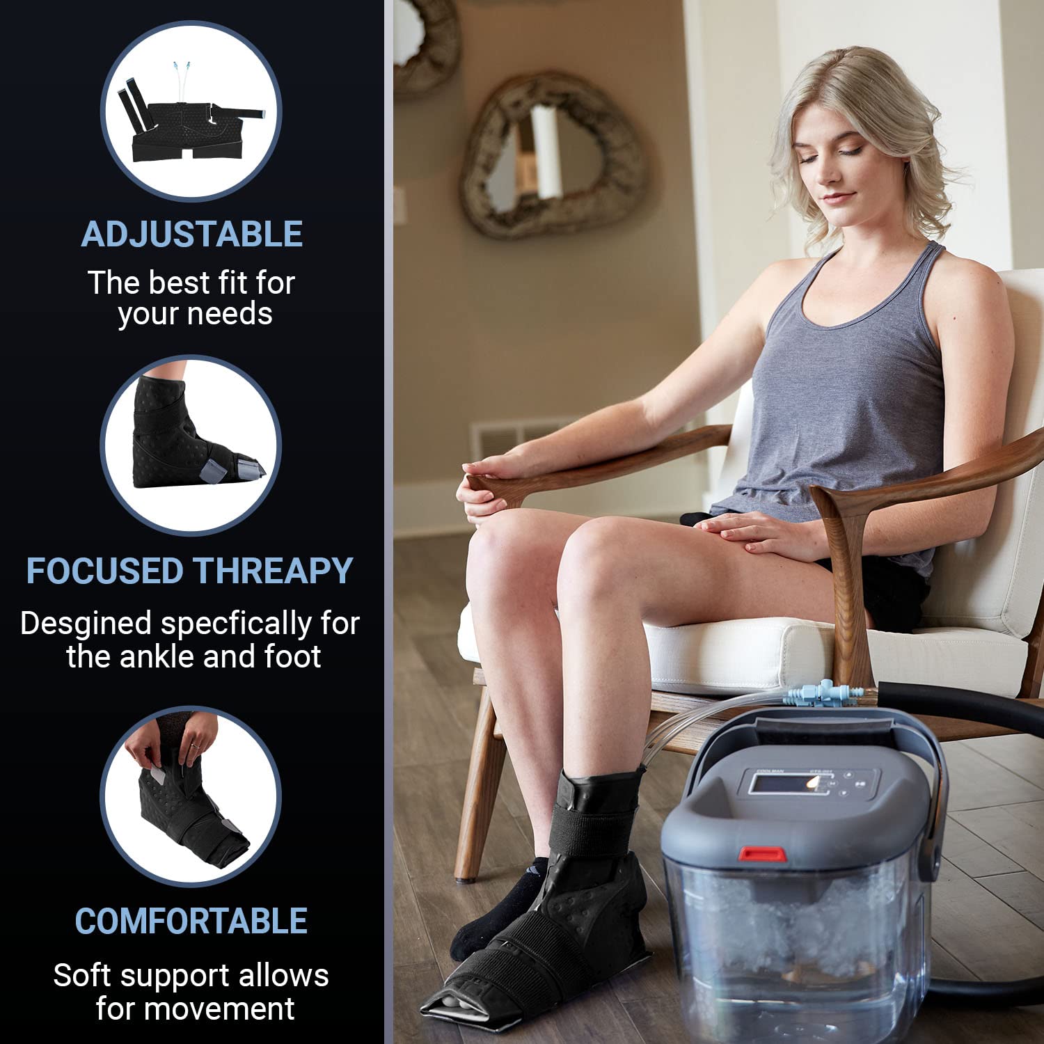 MPAIN continuous flow design delivering refreshing cooling to support circulation