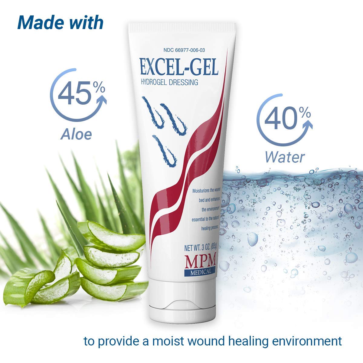 MPM RadiaPlex Rx gel on skin demonstrates non-sticky, non-greasy texture