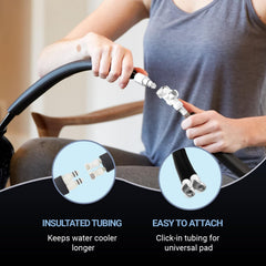 MPMT pad on back enabling versatile cooling sessions