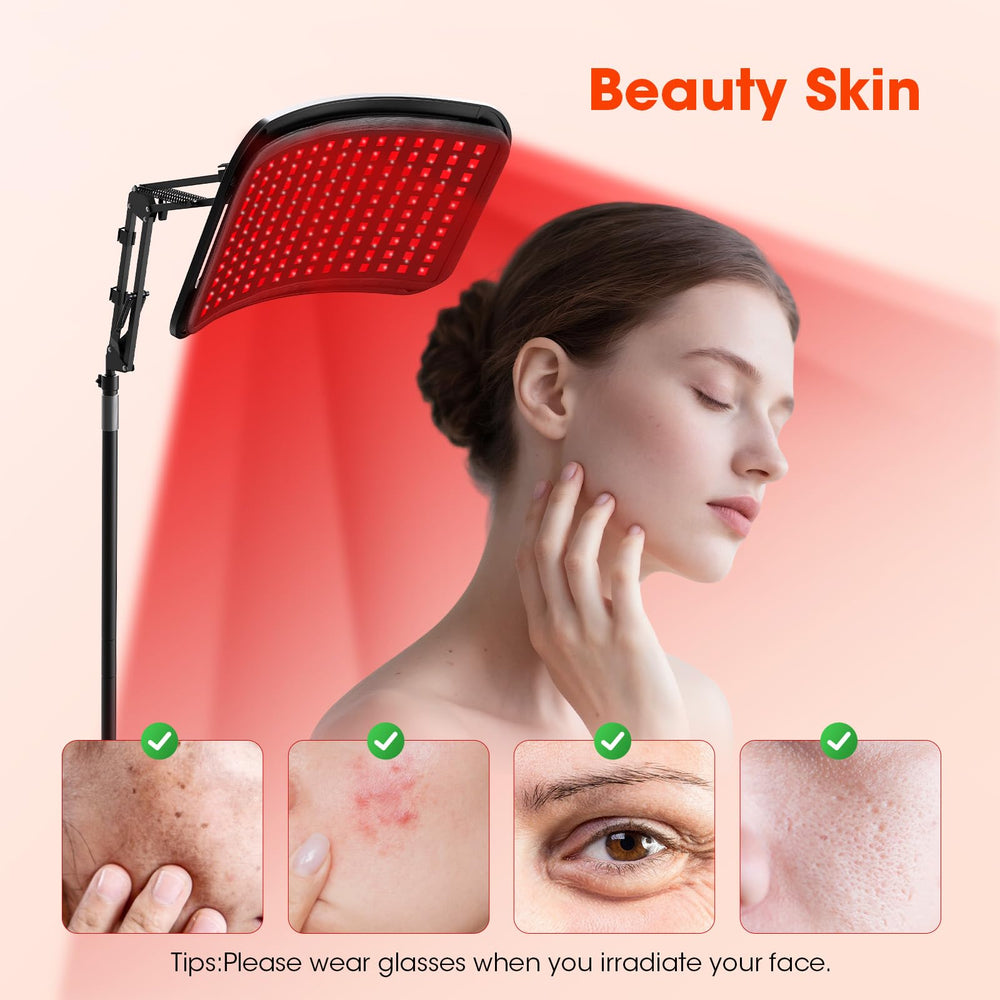 MQHOOB lamp covers back and knees for large-area treatment