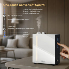 MQLMF diffuser app control screen showing SCENTLIFE connectivity
