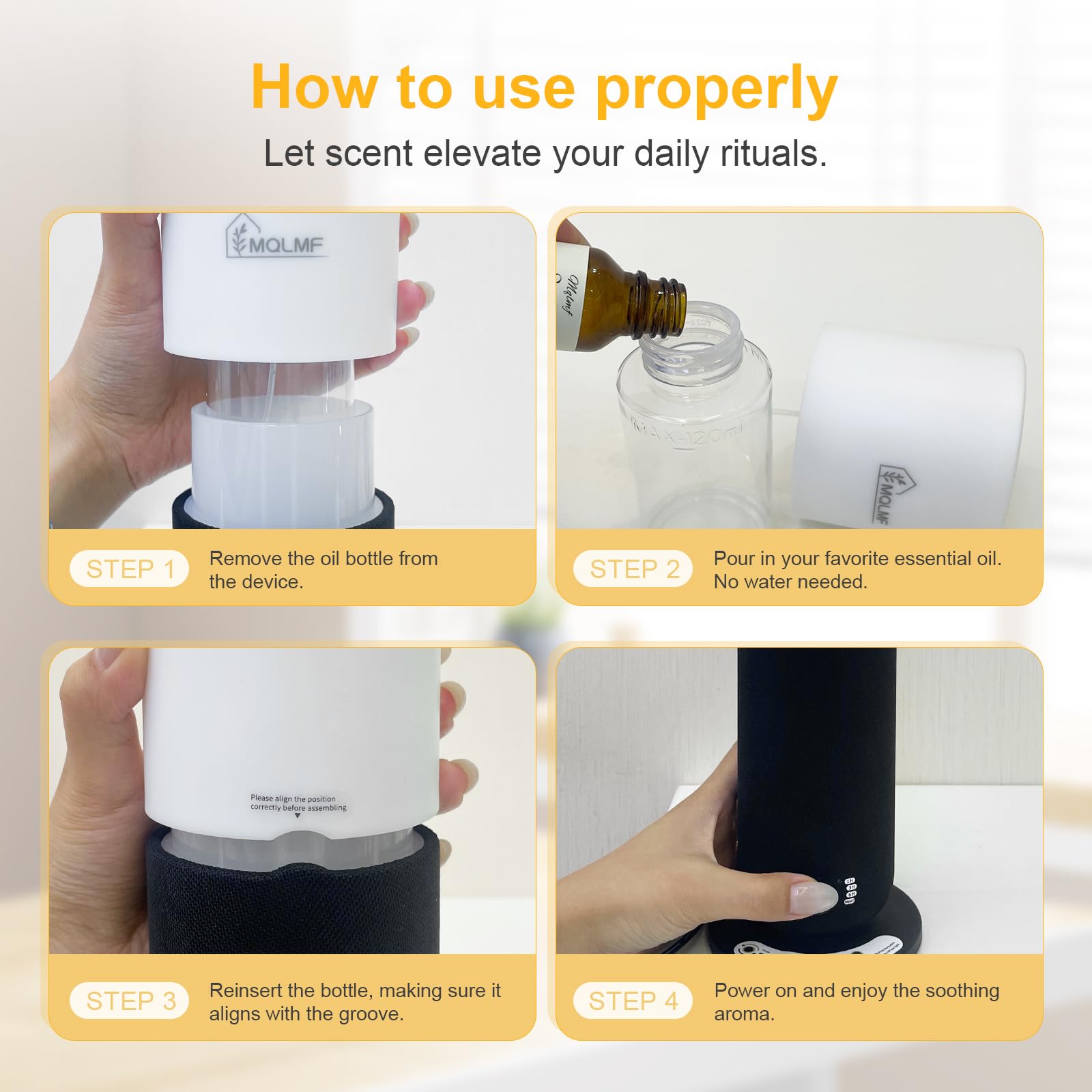 MQLMF ambient LED lights offer candle-like glow.