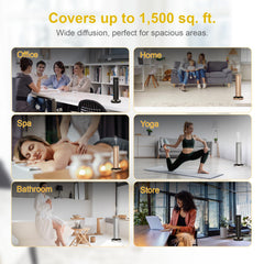 MQLMF waterless diffuser hotel collection satin black adds luxury to spaces.