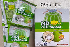 Mr Gulaman Buco Pandan powder in a bowl ready to mix