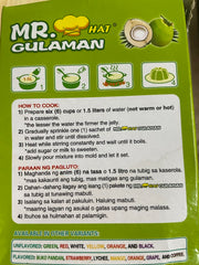 Serving suggestion shows chilled Mr Gulaman Buco Pandan jelly