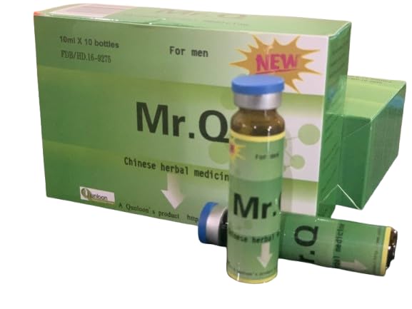 Mr. Q Chinese Herbal for Men bottle highlights daily vitality support.
